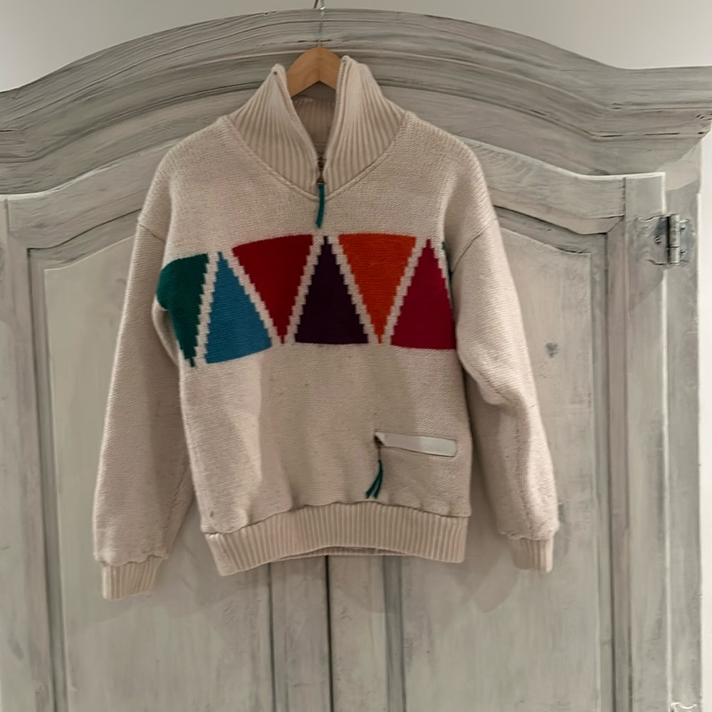 Vintage ‘80s SOS Lifestyle lined ski sweater